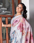 Vasthrlay Printed Tassels Unstitched Maroon Saree