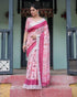 Vasthrlay Floral Prints Tasseled Saree