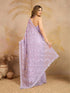 Vasthrlay Chiffon Embroidery Unstitched Lightpurple Ethnic Wear