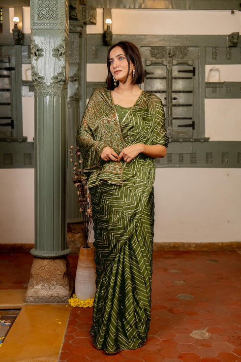 Vasthrlay Fashion Georgette Sequins Navy Ethnic Wear