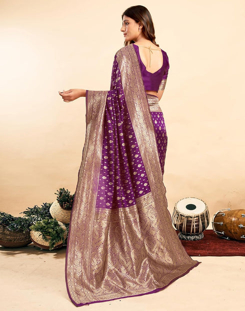 Vasthrlay Kanjivaram Banarasi Wedding Light Green Saree