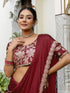 Vasthrlay Sequins Embroidery Black Saree