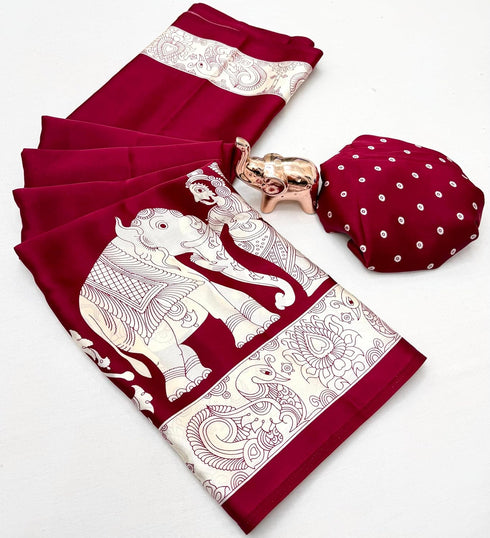Vasthrlay Kalamkari Beautiful Elephant