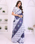 Vasthrlay Chanderi Unstitched Blouse Saree Az Ys Vedashri