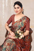 Vasthrlay Fashion Chiffon Georgette Beige Ethnic Wear