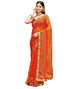 Vasthrlay Chiffon Bandhani Unstitched Green Saree