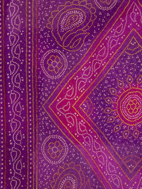Vasthrlay Bandhani Unstitched 3728s2630n Deep Magenta1