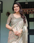Vasthrlay Floral Printed Tassels Saree