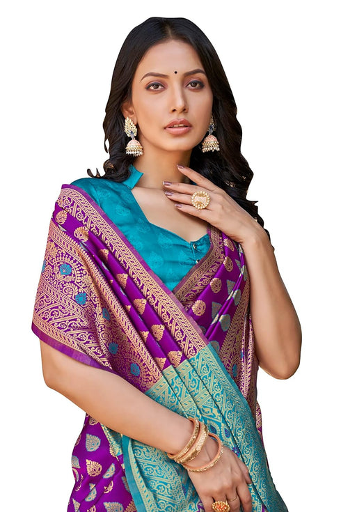 Vasthrlay Banarasi Premium Red Ethnic Wear