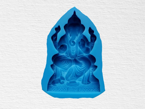 Claysphere Anugraha Ganesha Wall Plaque Silicone Mould (Medium)