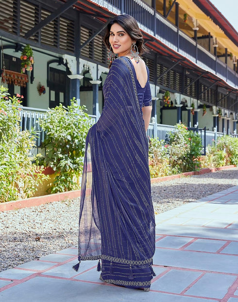 Vasthrlay Chiffon Material Az Ys Swarna Ethnic Wear