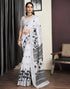 Vasthrlay Special Printed Unstitched Beige Saree
