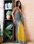 Vasthrlay Womens Printed Unstitched Purple Saree