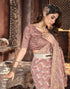 Vasthrlay Georgette Leheriya Unstitched Blue Saree