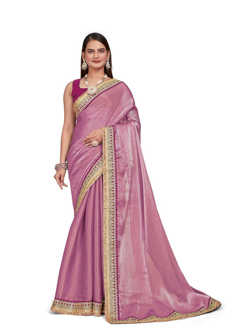 Vasthrlay Trendy Organza Saree Blouse