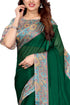 Vasthrlay Fashion Chiffon Dusty Turquoise Ethnic Wear