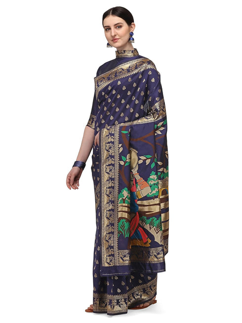 Vasthrlay Banarasi Jacquard Weaving Saree