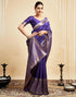 Vasthrlay Womens Banarasi Jacquard Sky Blue Saree