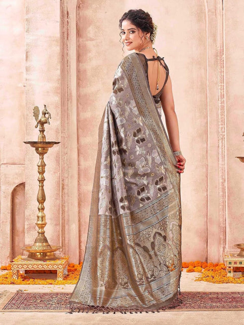 Vasthrlay Chanderi Banarasi Light Saree