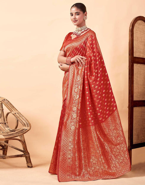 Vasthrlay Banarasi Traditional Unstitched Saree