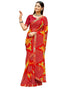 Vasthrlay Chiffon Bandhani Unstitched Green Saree