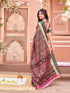 Vasthrlay Womens Printed Unstitched Purple Saree