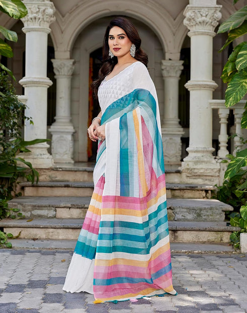 Vasthrlay Digital Chandheri Unstitched Material Az Ys Sasikala Ethnic Wear