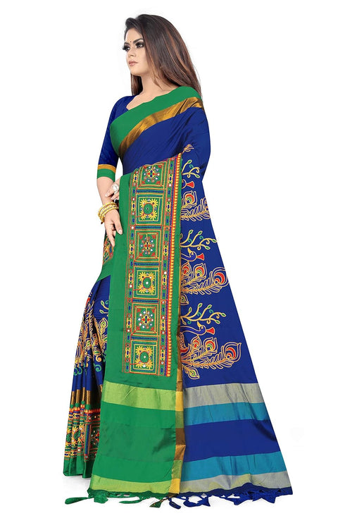 Vasthrlay Peacock Embroidered Saree