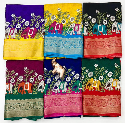 Vasthrlay Tussar Silk Saree