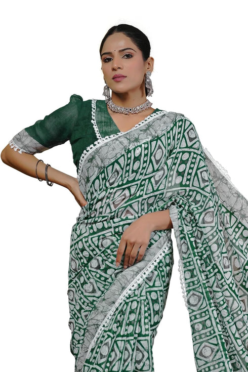 Vasthrlay Fashion Chevron Printed Ethnic Wear
