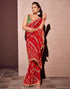 Vasthrlay Georgette Embroidery Unstitched Yellow Saree