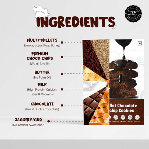 THE DOUGH CORNER Multi Millet Chocolate Chocochip Cookies