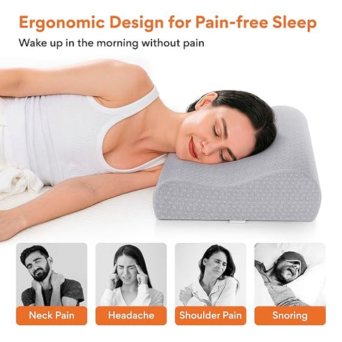 FOVERA Cervical Pillow for Neck Pain 2 Years Warranty