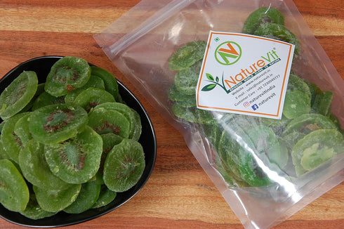 NatureVit Dried Kiwi Fruit Slices Gluten-Free & Vegan Snack