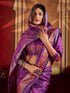 Vasthrlay Women's Kanjivaram Silk Unstitched Saree