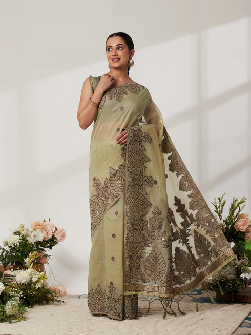 Vasthrlay Cotton Unstitched Saree