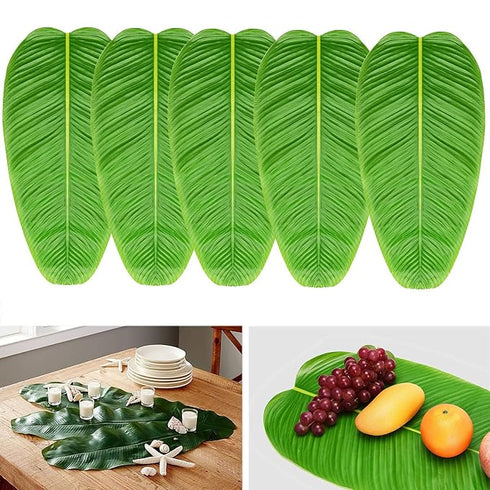 Artificial Tropical Banana Leaf For Dining Table