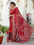 Vasthrlay Chiffon Printed Dark Saree