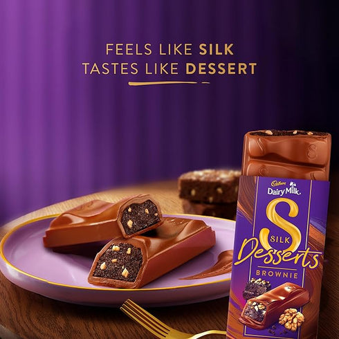 Cadbury Dairy Milk Silk Desserts Brownie Milk Chocolate Bar