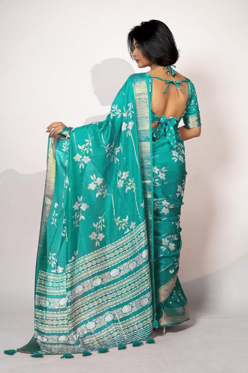 Vasthrlay Fashion Peacock Printed Ethnic Wear