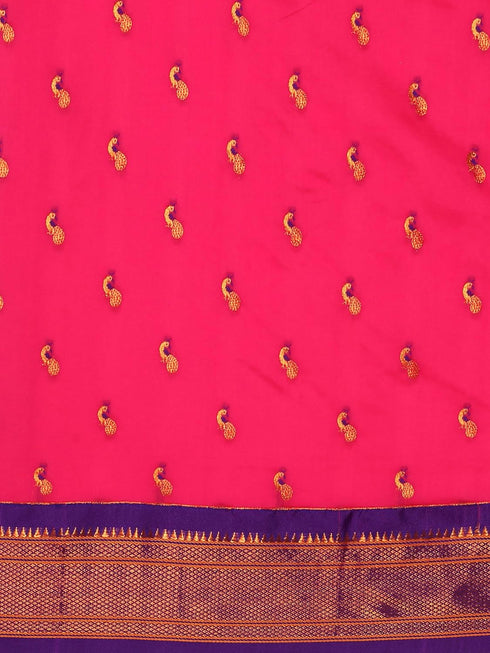 Vasthrlay Paithani Purple Saree