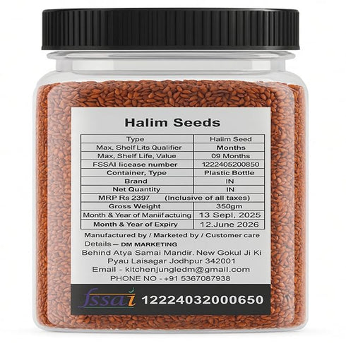 Kitchen Jungle Halim Seeds for Eating