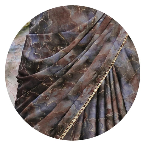 Vasthrlay Fashion Georgette Leheriya Dark Ethnic Wear