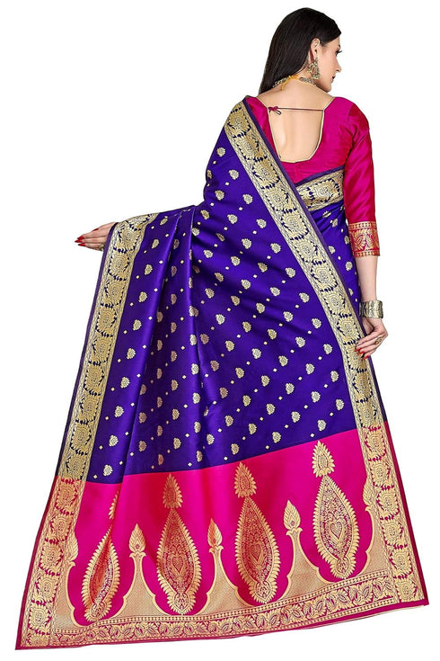 Vasthrlay Banarasi Peach Ethnic Wear