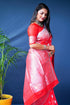Vasthrlay Silver Banarasi Saree