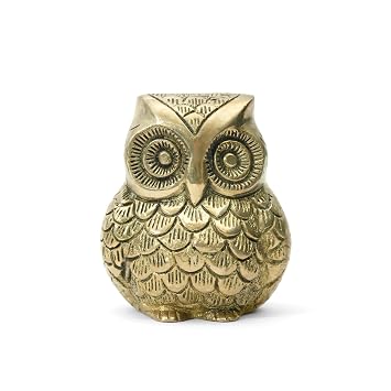 Brass Owl Statue | Vastu Idol for Home and Office | Zonal Placement-West | Owl Statue for Good Luck