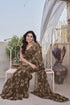 Vasthrlay Fashion Chiffon Printed Red Ethnic Wear
