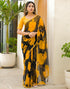 Vasthrlay Chiffon Blouse Maroon Saree