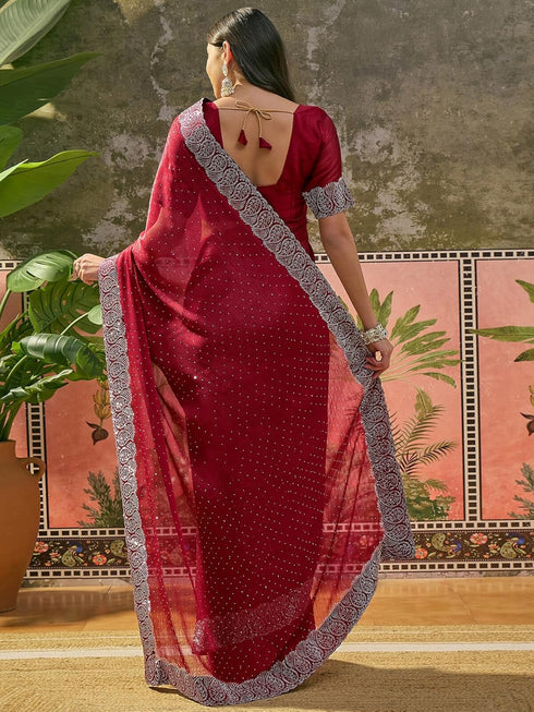 Vasthrlay Blouse Olive Saree