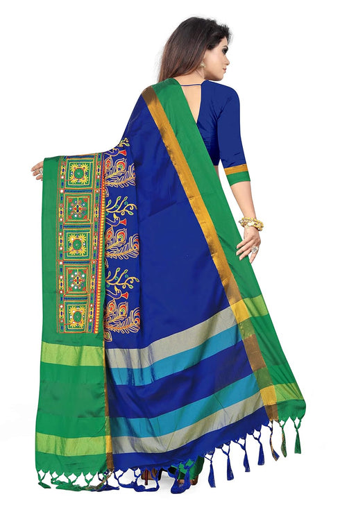 Vasthrlay Peacock Embroidered Saree